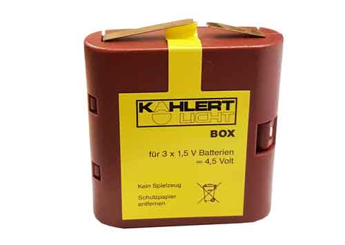 NEU/OVP Kahlert 60893 Batteriebox mit Schalter für 2 x 1,5 V AA Batterien 